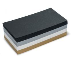 Téglalap Pin-It 9, 5x20, 5 cm moderációs kártya 500 db - fekete/bézs/szürke/fehér