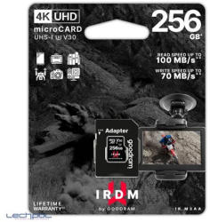 GOODRAM microSDXC 256GB UHS-I/U3/V30 IR-M3AA-2560R12