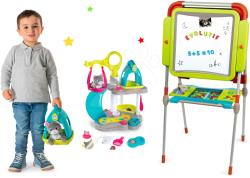 Smoby Set căsuță pentru pisicuță cu sunete Cat's House Veterinary Smoby și tablă magnetică pentru desenat și scris cu magneți (SM340400-12) Papusa
