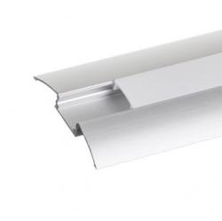 Ultralux Profil aluminiu pentru banda LED, profil de trecere, 2 m (APN209)