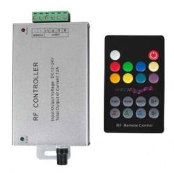 Ultralux 144W Controler Muzica RF pentru lumini RGB cu LED, 12A, 12-24V DC (RGBRFM12A)