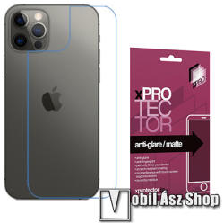 XPRO Hátlapvédő fólia - Anti-Glare - MATT! - 1db, törlőkendővel, A hátlap sík részét védi! - APPLE iPhone 12 Pro Max