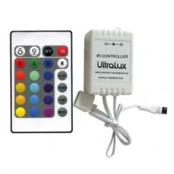 Ultralux Controler Infrarosu pentru lumini RGB cu LED (RGBIRC24)
