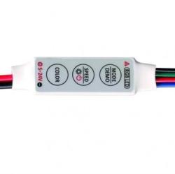 UltraLux Mini controler pentru lumini RGB cu LED, 6A, 5-24V DC, 72W (RGBCM)