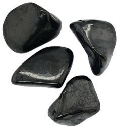  Shungit Rulat Natural - 29-36 x 19-23 mm - ( XL ) - 1 Buc