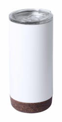 EVERESTUS Cana termos, 500 ml, ø80×175 mm, Everestus, 20FEB16009, Otel inoxidabil, Pluta, Alb, Natur (EVE10-AP721400-01)