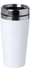 EVERESTUS Cana termos, 450 ml, Everestus, 20IUN1743, Alb, Argintiu, Otel (EVE10-AP721614-01)