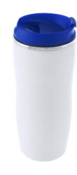 EVERESTUS Cana termos, 400 ml, ø76×182 mm, Everestus, 20FEB16024, Otel inoxidabil, Plastic, Albastru, Alb (EVE10-AP741643-06)