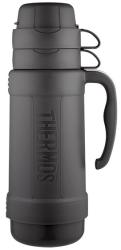 Thermos Traditional üvegtermosz 2 csészével -fekete- 1L