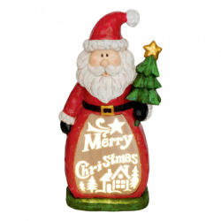 Somogyi Elektronic Home LED-es kerámia figura Merry Christmas felirattal (KDC 48)