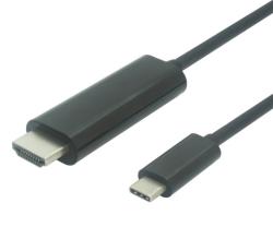 Goobay Cablu adaptor USB 3.1 tip C la HDMI 4K 1.8m negru, KU31HDMI03 (KU31HDMI03)