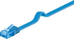 Goobay Cablu de retea RJ45 CAT 6A flat UTP 3m Albastru, Goobay G96328 (G96328)