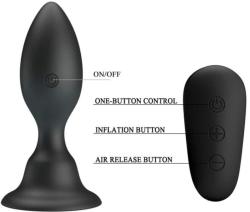 Debra 10 Dop anal cu vibratii Mr. Play with Remote Control