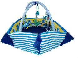 Baby Mix Saltea de joaca cu protectii laterale Boat - Baby Mix (TK3462C)