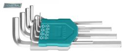 TOTAL Set 9 chei imbus hexagonale: 1.5-10mm, Cr-V, brat extra-lung (INDUSTRIAL) (THT106192) - bravoshop