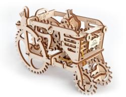 UGears Puzzle 3D, lemn, mecanic Tractor, 97 piese, Ugears UG120181 (UG120181)
