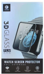 Apple Watch 1-3 (42 mm), Kijelzővédő fólia, ütésálló fólia (az íves részre is! ), Tempered Glass (edzett üveg), 3D full Cover, Mocolo, fekete