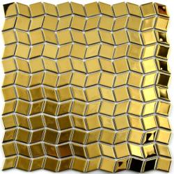 Settimo Mozaic din sticla metalic auriu MGL036 (MI169)