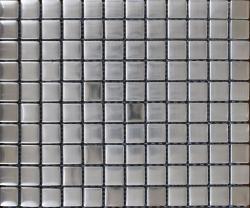 Settimo Mozaic sticla cu finisaj metalic argintiu XX-053 (MI062)