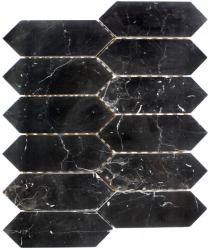 Settimo Mozaic din Marmura neagra MST031 (MI101)