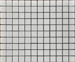 Settimo Mozaic alb din sticla MGL013 (MI104)