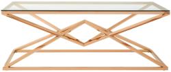London House Masuta cafea Amity cadru geometric auriu rose 120 Masa de cafea