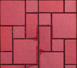 Settimo Mozaic rosu sticla cu sclipici GL015 (MI120)