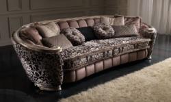 Settimo Canapea Glamour din lemn masiv, stil italian clasic (GLC018) Canapea