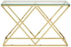 London House Consola Cosima cadru geometric auriu (PR341)
