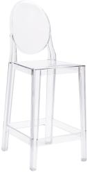 Settimo Scaun de bar transparent Victoria sezut H 65 cm (KI193)