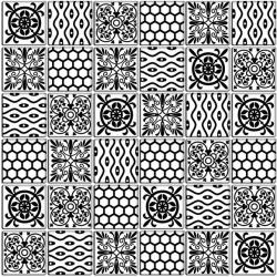 Settimo Mozaic sticla alb-negru abstract MGL027 (MI114)
