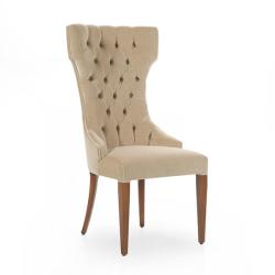 Settimo Scaun dining cu spatar inalt Queen in stil Chesterfield (SE130)