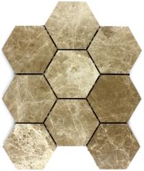 Settimo Mozaic din Marmura maro bej MST030 hexagon (MI100)