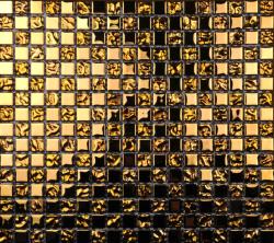 Settimo Mozaic sticla auriu cu textura metalica XX004 (MI045)