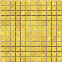 Settimo Mozaic galben auriu satinat din sticla GL089 (MI144)