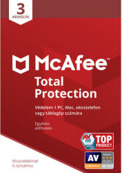 McAfee Total Protection (3 device/1 Year) (MTP113NR3RAAD)