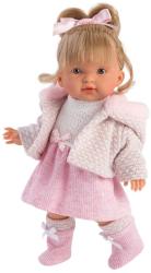 Llorens Valeria baba rózsaszín ruhában - 28 cm