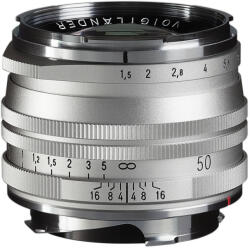 Voigtländer Nokton Vintage Line 50mm F1.5 Asph II VM objektív M. C. ezüst (109877)