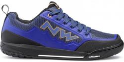 Northwave Clan - pantofi pentru ciclism flat - albastru-portocaliu (80193037-28) - trisport