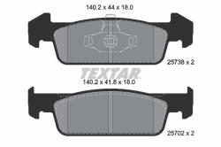 TEXTAR set placute frana, frana disc TEXTAR Q+ 2573801 (2573801)