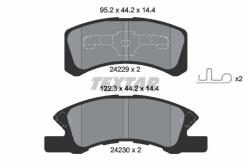 TEXTAR set placute frana, frana disc TEXTAR 2422901 (2422901)