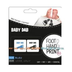 Babydab kéz- és láblenyomat készítő kék-szürke