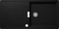 SCHOCK Chiuveta bucatarie Schock Tia D-100L Cristadur Puro 1000 x 500 mm cu sifon automat, granit, reversibila, montare pe blat, negru intens (TIAD100LPUROSA)