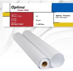 OPTIMA Rola copiator A3, 80gr, 297mm x 175m, 2 role/cutie, Optima - Premium (OP-165175297)