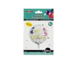 Happy Birthday fólia lufi tündéres (45 cm)-612557