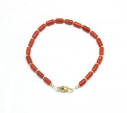  Bratara Coral Rosu Diametru 64 mm Tub - 5-7 x 3-4 mm - Accesorii GF - 1 Buc