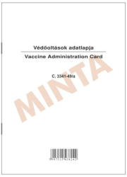 Védőoltások adatlapja, C. 3341-49/a