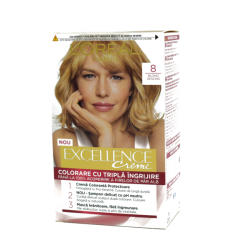 L'Oréal Vopsea de par permanenta L oreal Paris Excellence 8 Blond Deschis, 192 ml