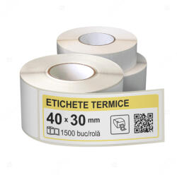 LabelLife Role etichete termice autoadezive 40x30 mm, 1500 etichete rola (ER13R40X30CA)