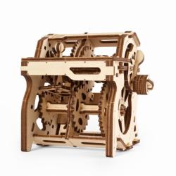 UGears Puzzle 3D, lemn, mecanic Model STEM Cutia de viteze, 120 piese, Ugears UG121065 (UG121065)